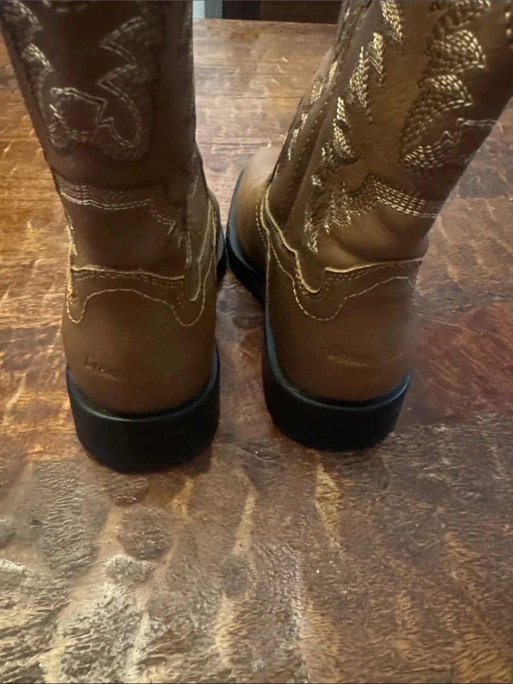 Dream Pairs Brown Kids Cowboy Boots
